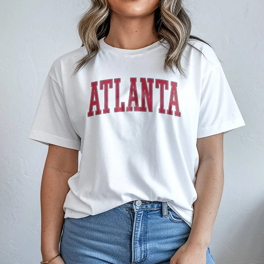 Atlanta T-Shirt | Vintage Georgia Collegiate Crewneck | Premium Unisex Pullover | City Pride Souvenir Gift for Men and Women