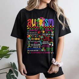 Autism Awareness T-Shirt | Colorful Neurodiversity Support Graphic | Premium Cotton Blend | Inclusion Matters Gift for Advocates and Teachers