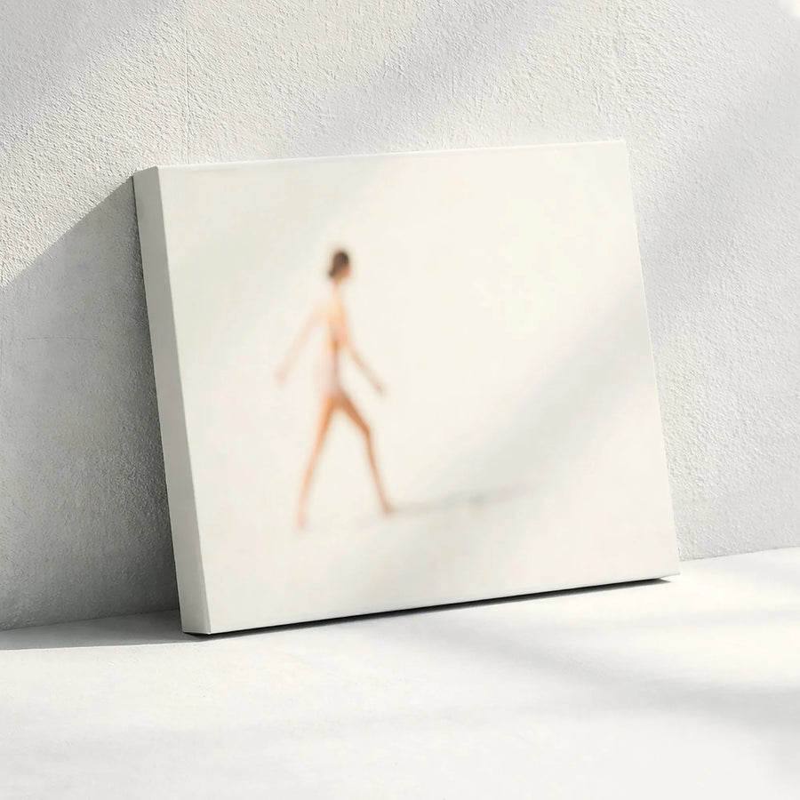 Abstract Figure Canvas Art | Soft Focus Minimalist Woman Print | Premium Gallery Wrapped Canvas | Modern Living Room Decor Gift