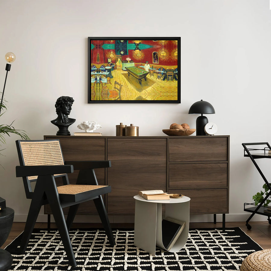 The Night Café by Vincent Van Gogh | Impressionist Masterpiece Canvas Print | Premium Gallery-Wrapped Wall Art | Iconic Fine Art Gift for Home Decor