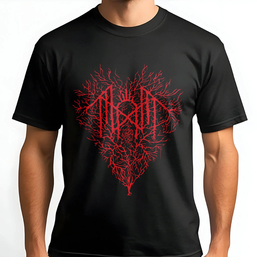 Gothic Heart Root T-Shirt | Dark Grunge Aesthetic Graphic Tee | Premium Cotton Streetwear | Unique Alt Fashion Gift for Men and Women