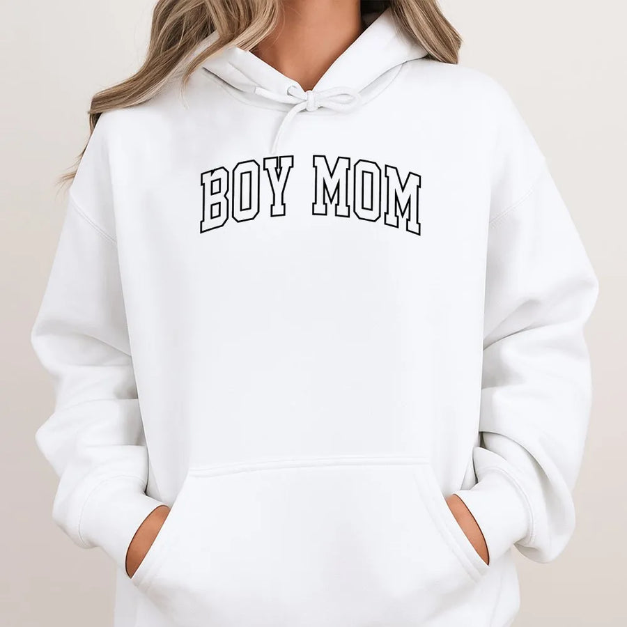 Boy Mom Shirt | Retro College Varsity Lettering | Premium Comfort Colors Tee | Gift for Mom of Boys, Mother's Day Gift