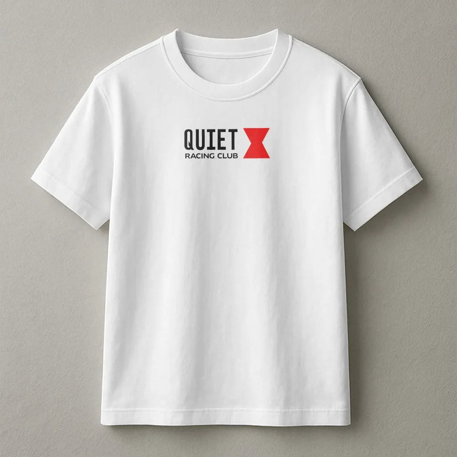 Quiet Racing Club T-Shirt | Minimalist Automotive Graphic Tee | Premium Soft Cotton | Streetwear Gift for Car Enthusiast