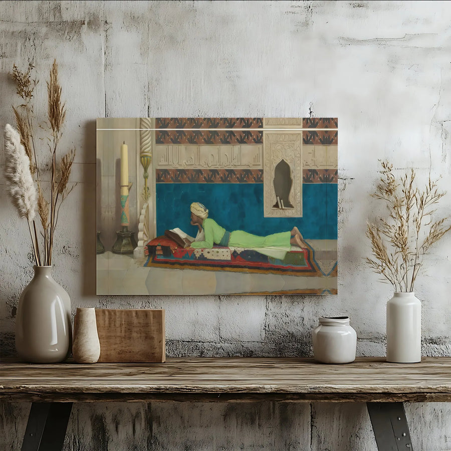 The Scholar Canvas Wall Art | Osman Hamdi Bey Orientalist Painting | Premium Gallery Wrapped Canvas | Cultural Home Decor Gift for Art Collector
