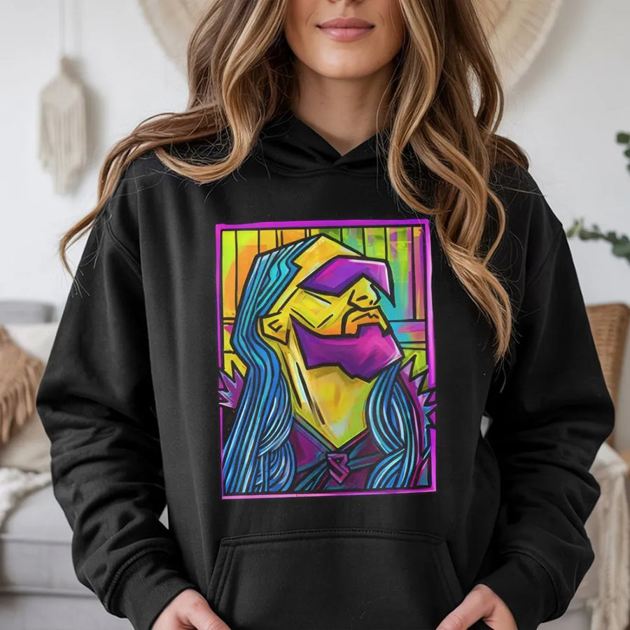 Pro Wrestling Graphic Hoodie | Visionary Stylized Art | Premium Cotton Blend | Gift For Wrestling Fans & Sports Entertainment Enthusiasts