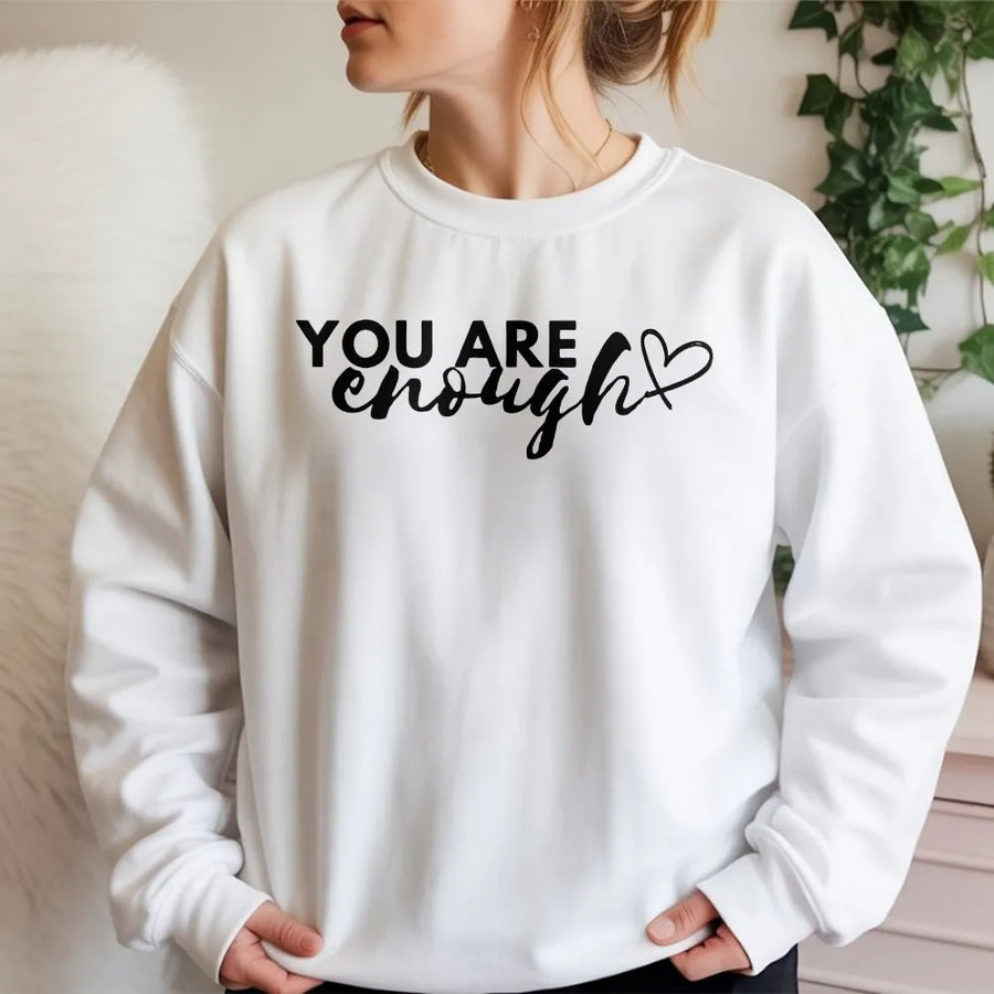 Dear Person Behind Me Sweatshirt | Inspirational You Are Enough Graphic | Premium Cotton Tee | Mental Health Awareness Gift