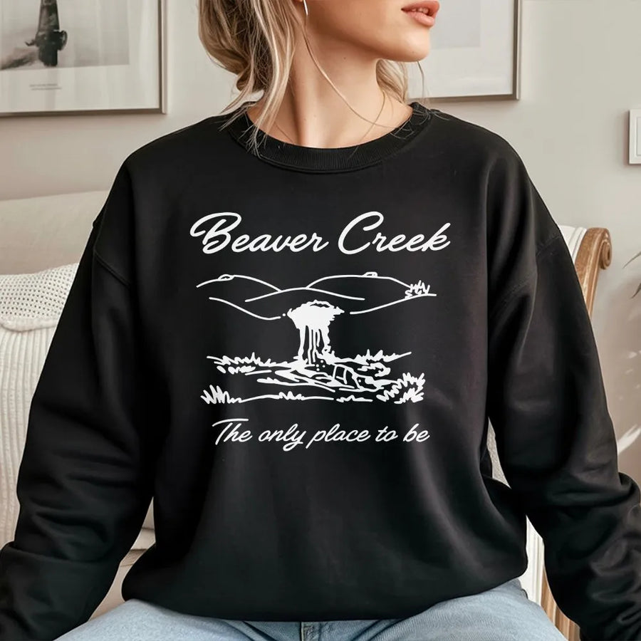 Lesbian Pride Sweatshirt | Funny Beaver Creek Graphic | Soft Unisex Pullover | Sapphic Humor Gift for Girlfriend