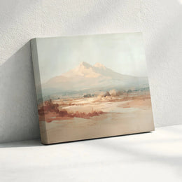 Abstract Mountain Canvas Print | Horizontal Landscape Painting Art | Gallery Quality 1.25" Thick Canvas | Modern Living Room & Bedroom Decor Gift