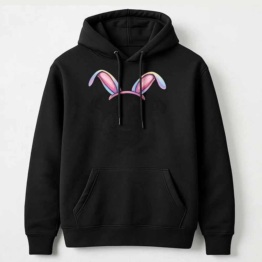 German Shepherd Easter Hoodie | Bunny Ears Graphic Sweatshirt | Cotton-Blend Apparel | Cute Dog Lover Holiday Gift