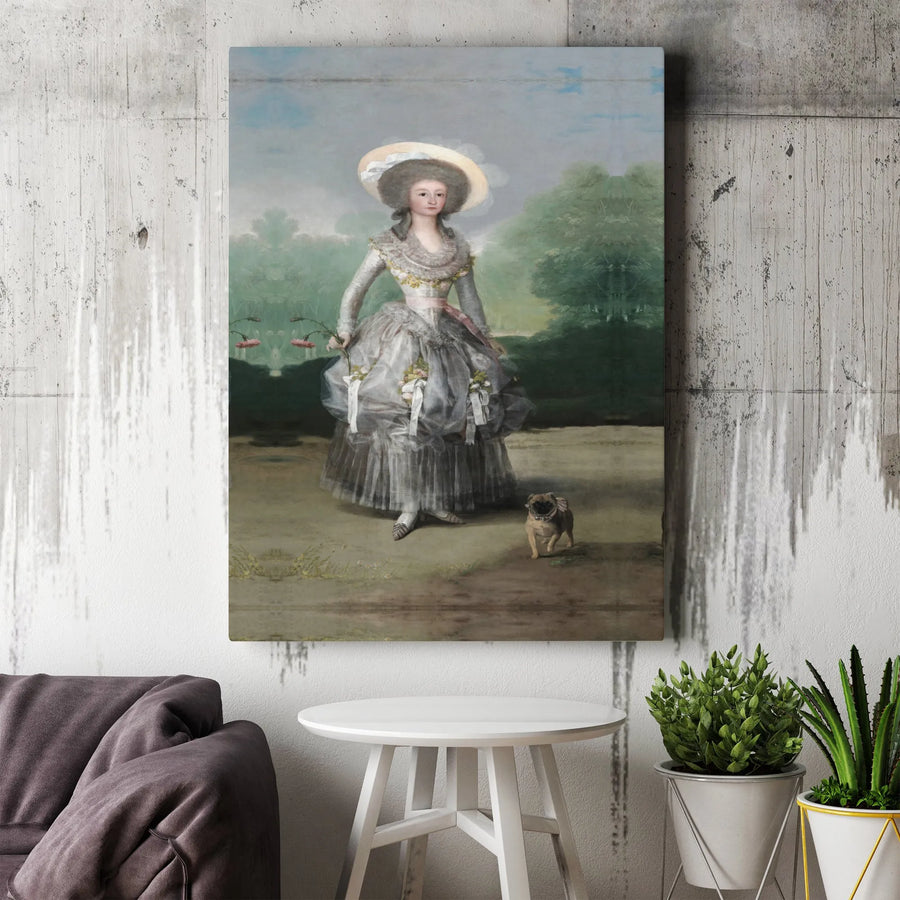 Marchioness of Pontejos by Francisco Goya | Fine Art Canvas Print | Gallery-Wrapped Premium Wall Decor | Classic Portrait Gift for Art Lovers