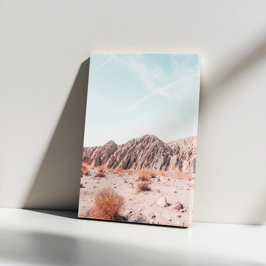 Desert Canyon Vertical Canvas | Minimalist Landscape Photography | Premium Thick Gallery Wrap Wall Art | Modern Southwestern Home Decor Gift