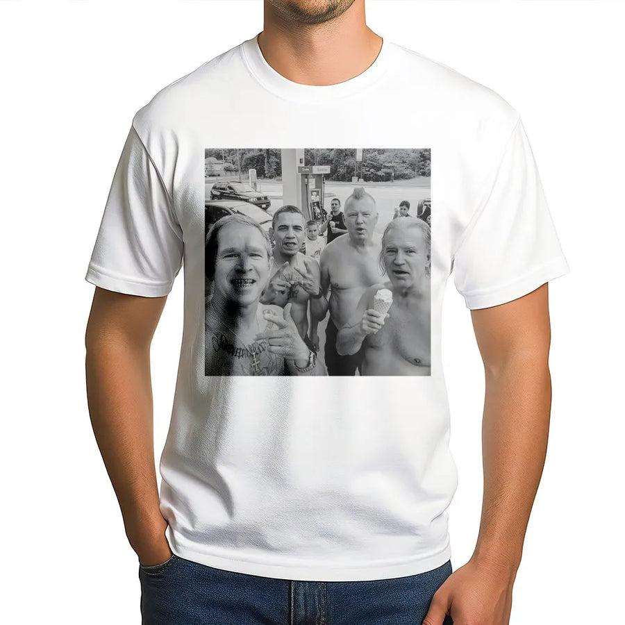 Presidential Meme T-Shirt | Funny Satire Graphic | Premium Cotton Unisex Tee | Trendy Urban Streetwear Gift for Men and Women