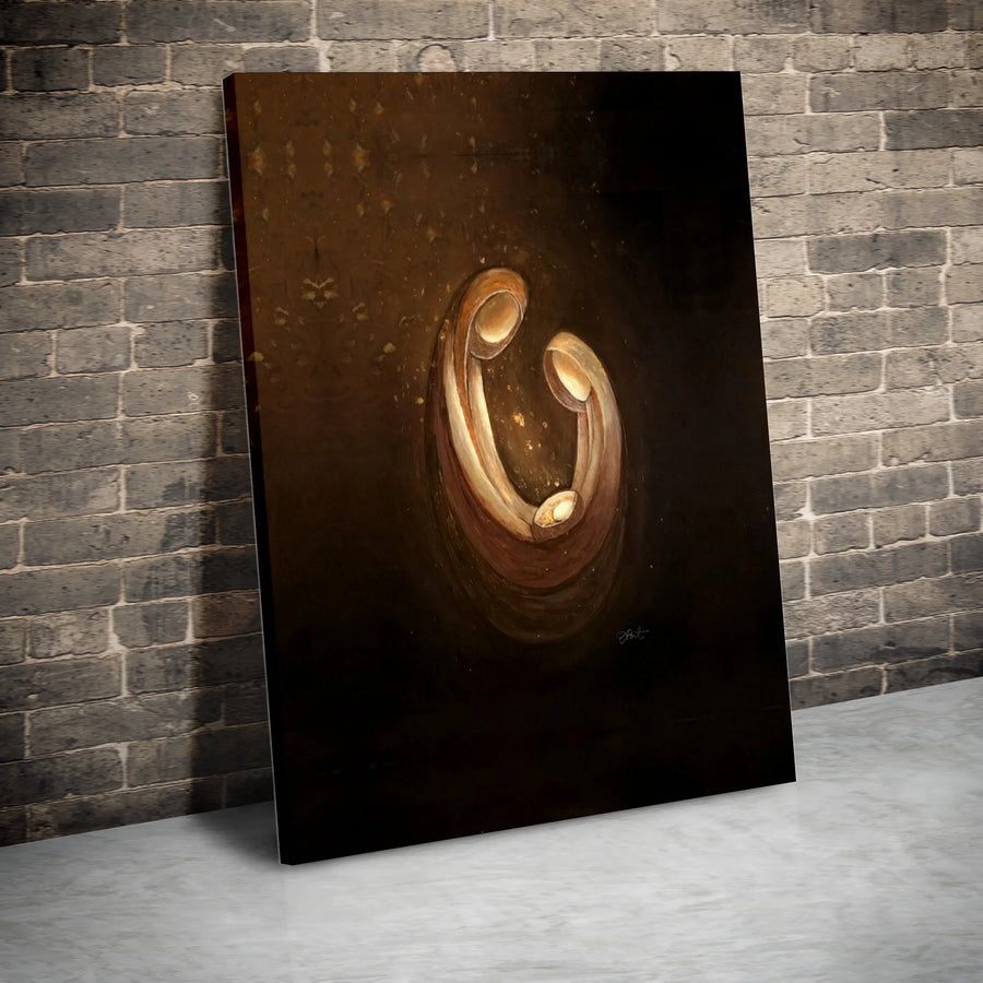 Holy Family Nativity Canvas Art | Abstract Religious Wall Decor | Premium Fade-Resistant Print | Catholic Christian Gift for Home