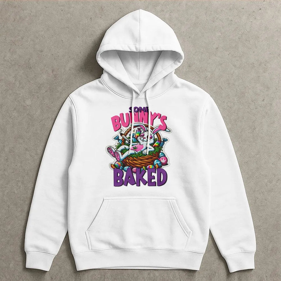 Funny 420 Easter Bunny Shirt | Some Bunny's Baked Graphic Tee | Soft Cotton Unisex Tee | Novelty Stoner Gift for Weed Lovers