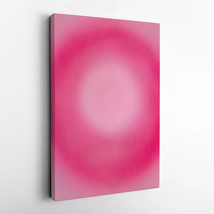 Pink Aura Gradient Canvas Print | Abstract Minimalist Wall Art | Premium Gallery-Wrapped Decor | Modern Aesthetic Home Gift