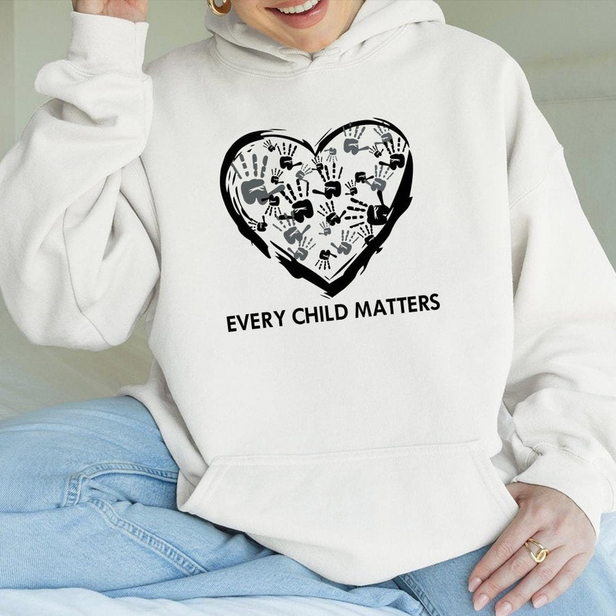 Every Child Matters Hoodie | Orange Shirt Day Awareness Graphic | Premium Cotton Blend | Unisex Truth and Reconciliation Support Gift