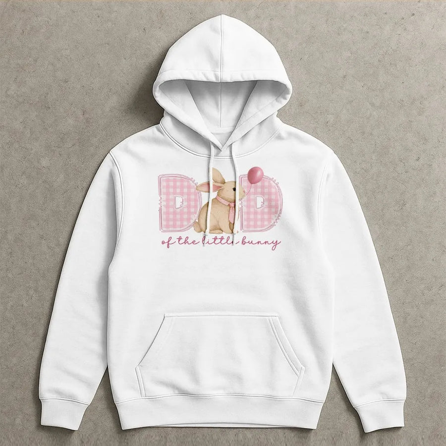 Dad of the Little Bunny Hoodie | First Birthday Family Matching Outfit | Premium Cotton-Blend | Some Bunny Is One Gift for New Dad
