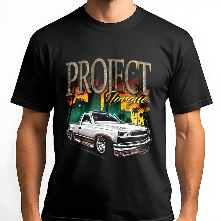 Classic Truck Graphic T-Shirt | Vintage Muscle Car Automotive Design | 100% Cotton Premium Apparel | Gift for Car Enthusiast