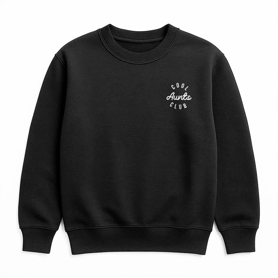 Cool Aunts Club Sweatshirt | Minimalist Trendy Script Logo | Premium Soft Cotton | Gift For Favorite Aunt From Niece or Nephew