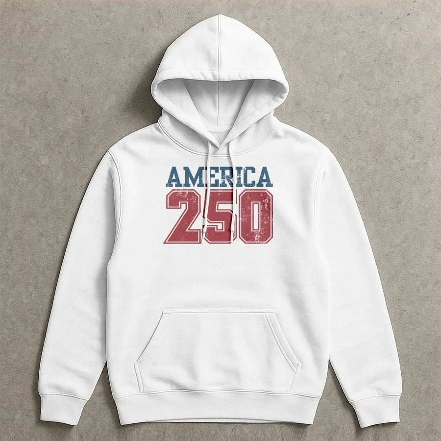 America 250 Hoodie | USA 250th Semiquincentennial | Premium Cotton Blend | Patriotic History Collector's Gift