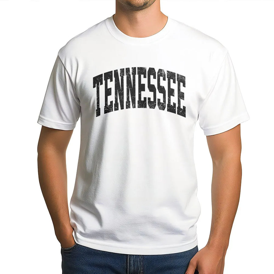 Tennessee T-Shirt | Vintage Style Distressed Graphic | Soft Cotton Blend | Unisex Volunteer State Souvenir Gift