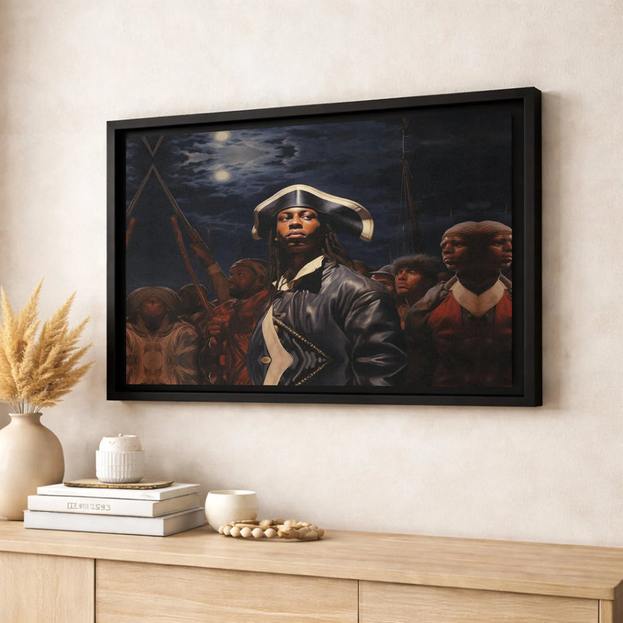 Black Revolutionary General Canvas | Historical Rebellion Art Portrait | Premium 1.25-Inch Gallery Wrap | African American History Gift