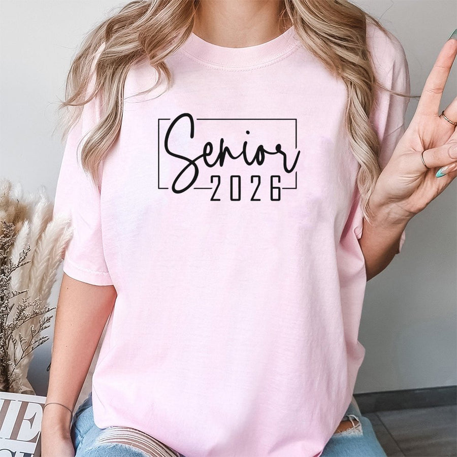 Senior 2026 T-Shirt | Minimalist Graduation Typography | 100% Cotton Premium Apparel | Gift for High School or College Graduate