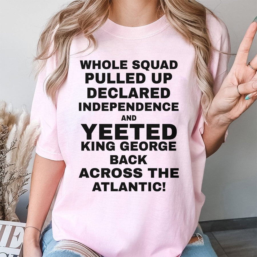 Fourth of July T-Shirt | Funny American History Meme Design | Premium Cotton Graphic Tee | Independence Day Gift for History Buffs