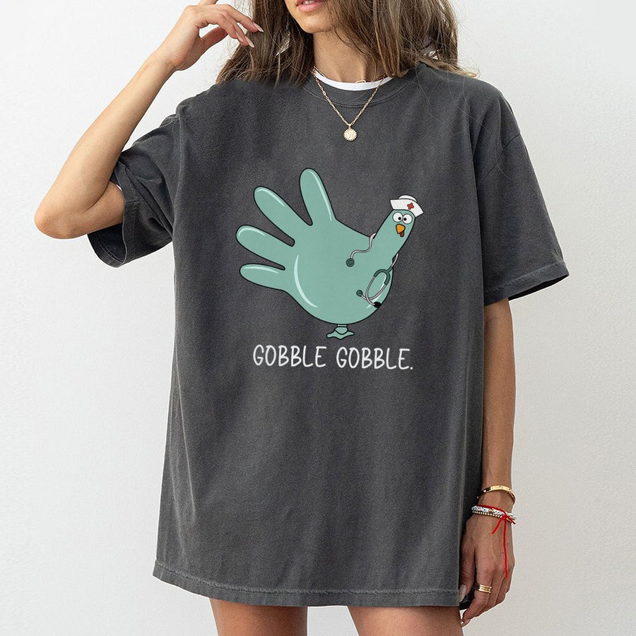 Nurse Thanksgiving T-Shirt | Funny Turkey With Stethoscope Graphic | Premium Soft Cotton Tee | Cute Fall Gift For Nurses And RNs