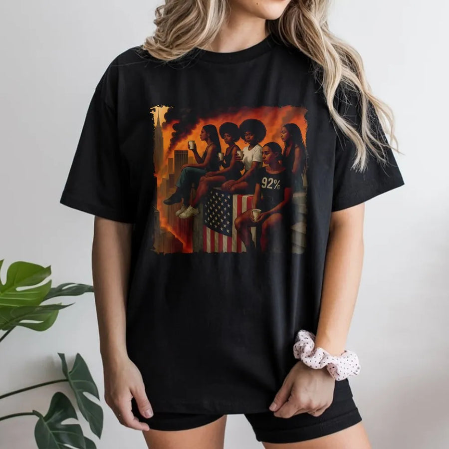 Black History 92 Percent Truth T-Shirt | Political Commentary Graphic | Premium Soft Cotton | Gift for Black Women & Activists