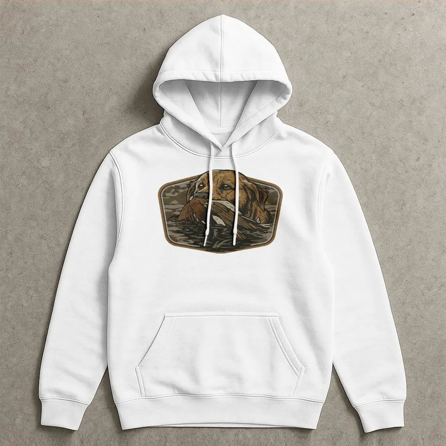 Labrador Retriever Hoodie | Duck Hunting Dog Graphic | Premium Cotton Blend | Gift for Hunters and Outdoorsmen