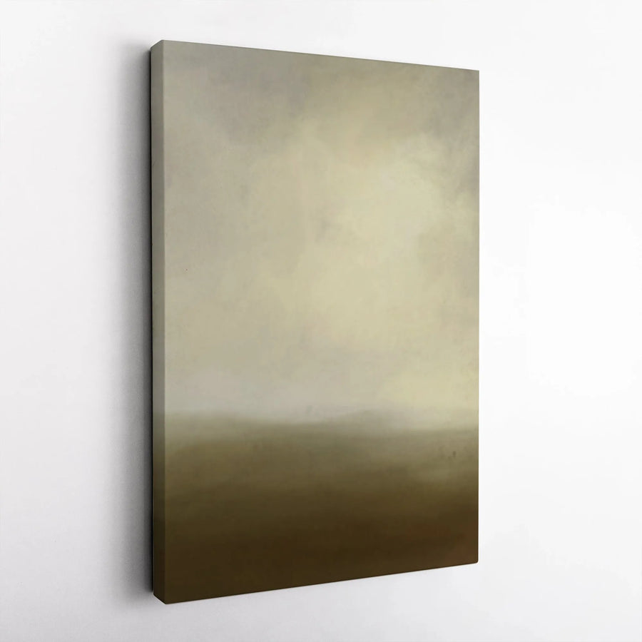Abstract Landscape Canvas Print | Muted Earth Tone Gradient Art | Premium Thick Gallery Wrap | Modern Living Room Decor Gift