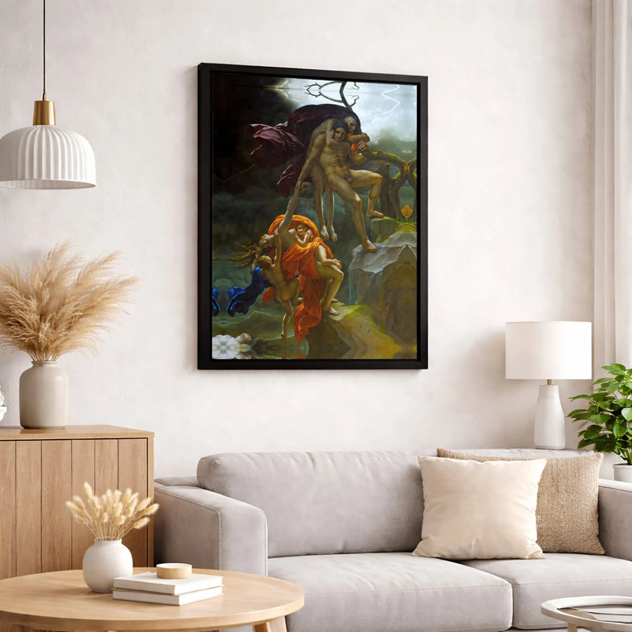 Scene of the Deluge Canvas Print | Anne-Louis Girodet Classic Art | Premium 1.25 Inch Gallery Wrap | Museum Quality Fine Art Home Decor