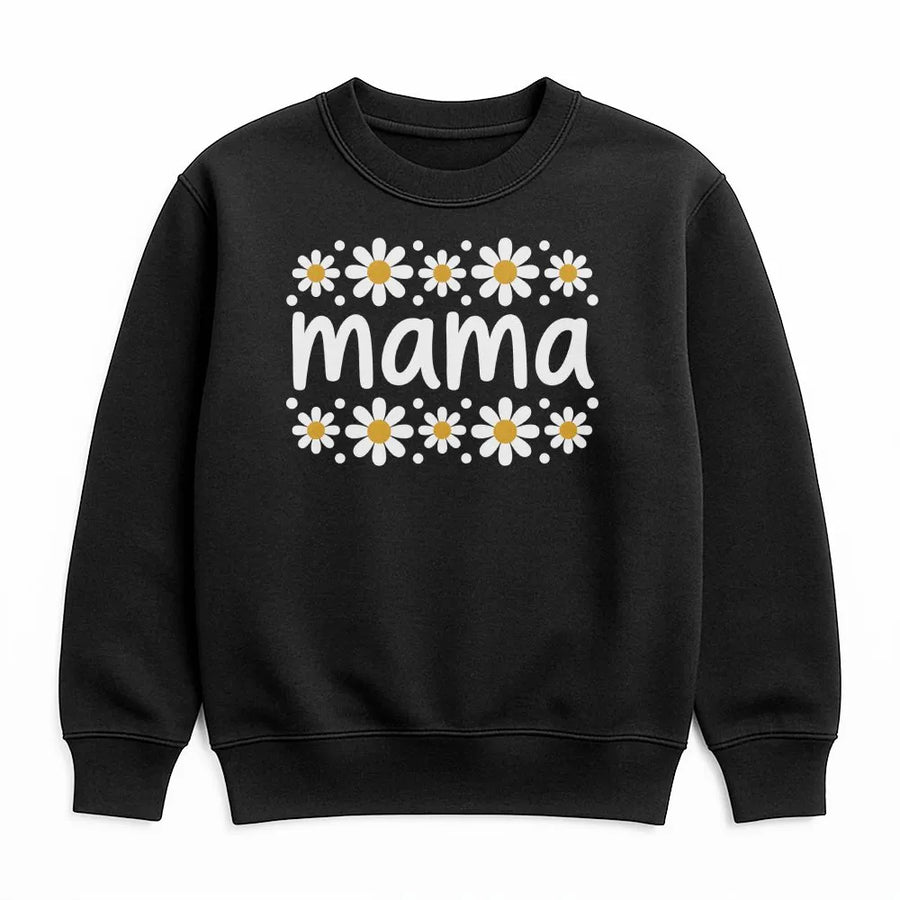 Floral Mama Sweatshirt | Cute Daisy Graphic Crewneck | Premium Soft Cotton Blend | Mother's Day Gift for New Mom