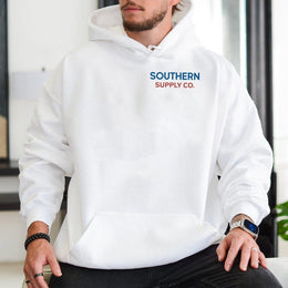 Southern Supply Co Hoodie | Vintage Minimalist Country Graphic | Premium Cotton Blend | Unisex Comfort Gift For Men And Women