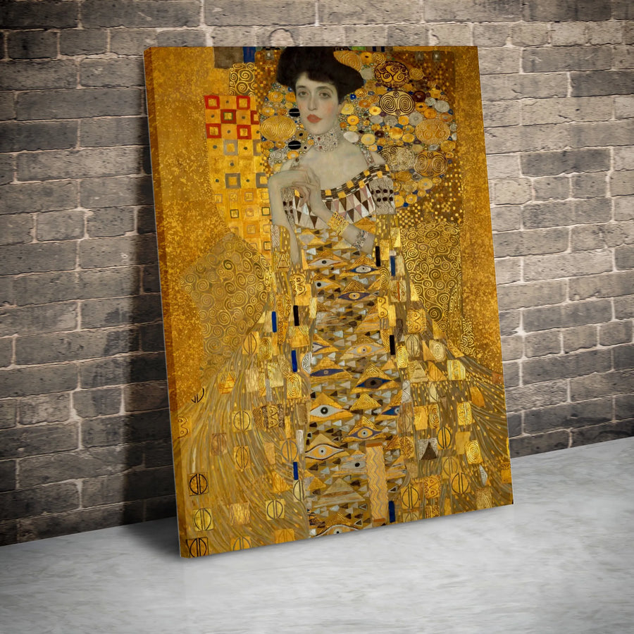 Gustav Klimt Portrait Of Adele Bloch-Bauer I | The Woman In Gold Wall Art | Premium Gallery Canvas | Iconic Art Nouveau Gift For Art Lovers