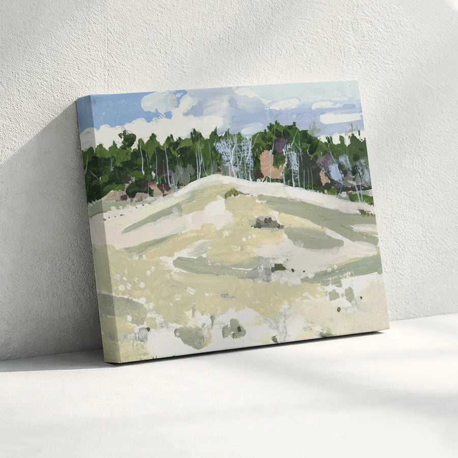 Abstract Forest Edge Canvas Print | Modern Impressionist Landscape Painting | Premium 1.25" Thick Profile Canvas | Living Room Wall Decor Gift