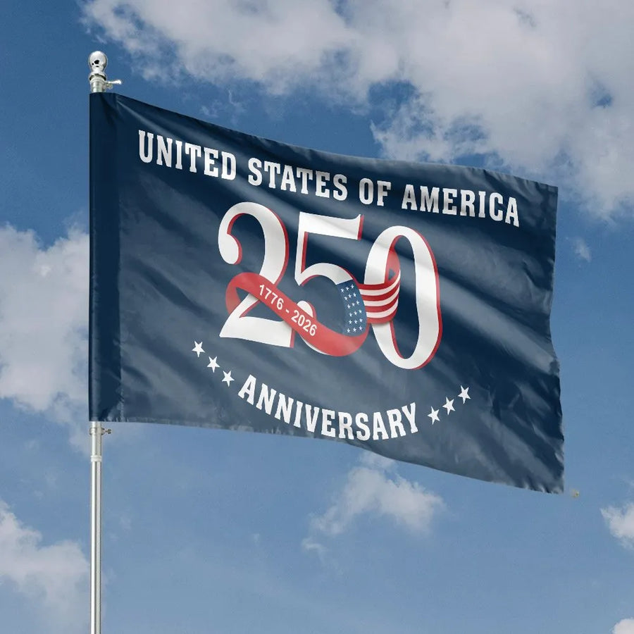 America 250th Anniversary Flag | Commemorative 1776-2026 Design | Double Sided Weather Resistant Fabric | Patriotic Home Decor Gift
