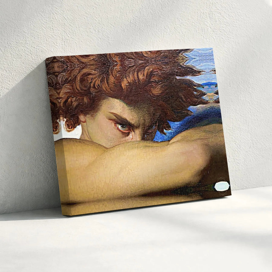 Fallen Angel Canvas Wall Art | Alexandre Cabanel Painting Reproduction | Premium Matte Canvas | Dark Academia Home Decor Gift