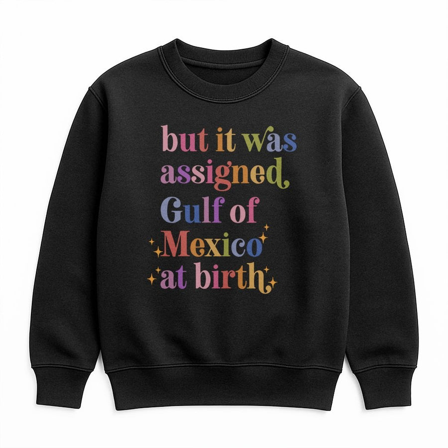 Gulf of Mexico Sweatshirt | Retro Colorful Typography Graphic | Soft Cotton Blend Crewneck | Funny Geography Gift for Nature Lovers