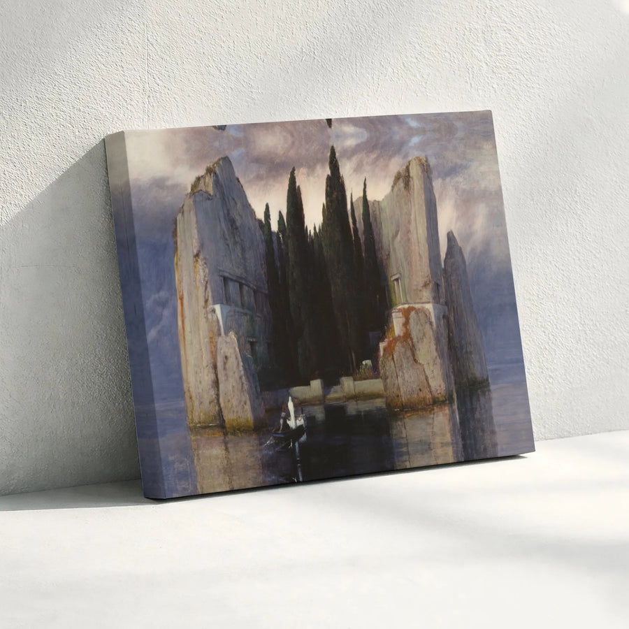Isle of the Dead Canvas Print | Arnold Böcklin Painting Reproduction | Premium Gallery Wrapped Canvas | Collector's Gift for Dark Academia Decor