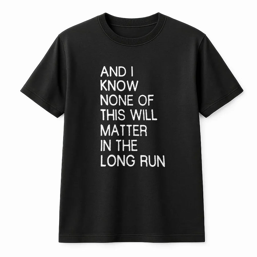 Existential Quote T-Shirt | Y2K Aesthetic Minimalist Text Design | Premium Cotton-Blend Sweatshirt | Sarcastic Philosophy Gift for Adults