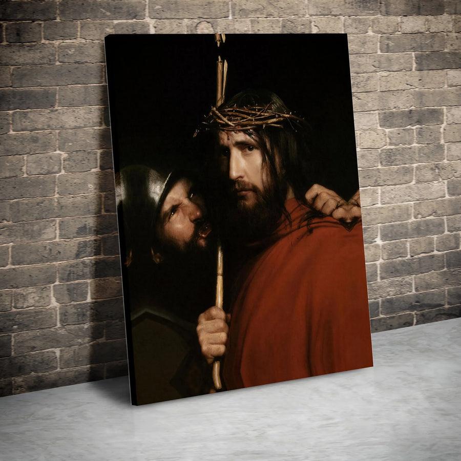 The Mocking of Christ Canvas Print | Religious Fine Art Wall Decor | Premium 1.25" Gallery Wrap | Christian Home and Church Gift