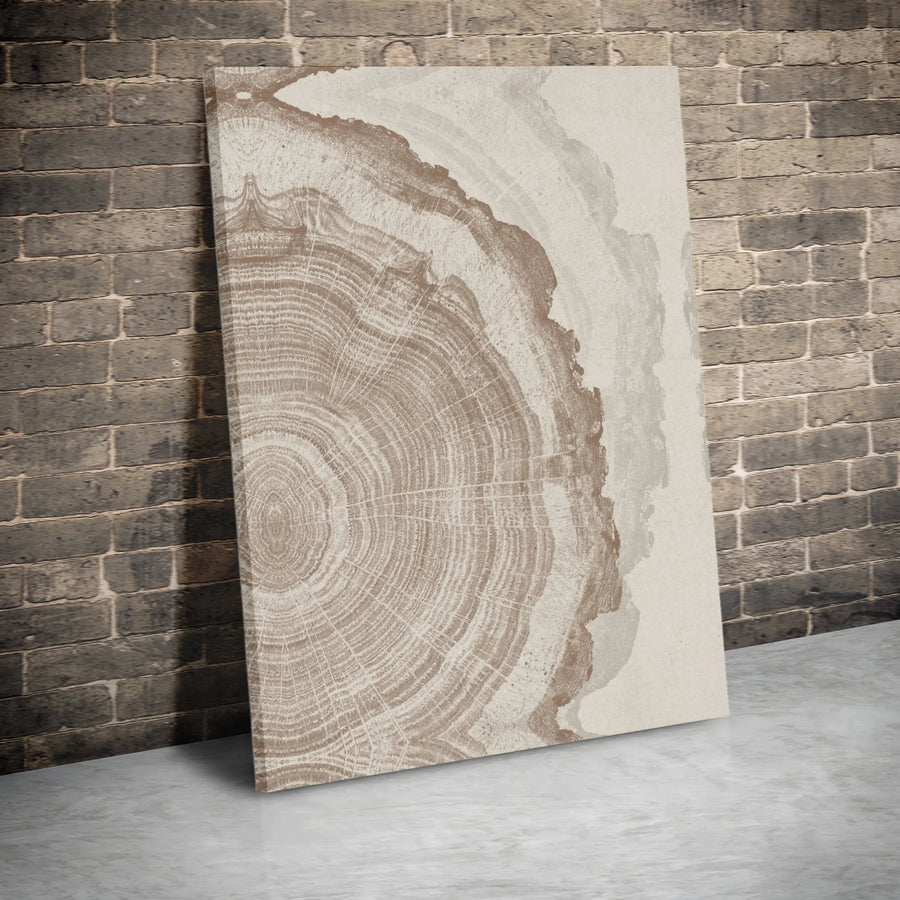 Tree Ring Canvas Print | Abstract Wood Grain Art | Premium Gallery Wrap Canvas | Modern Rustic Home Decor Gift