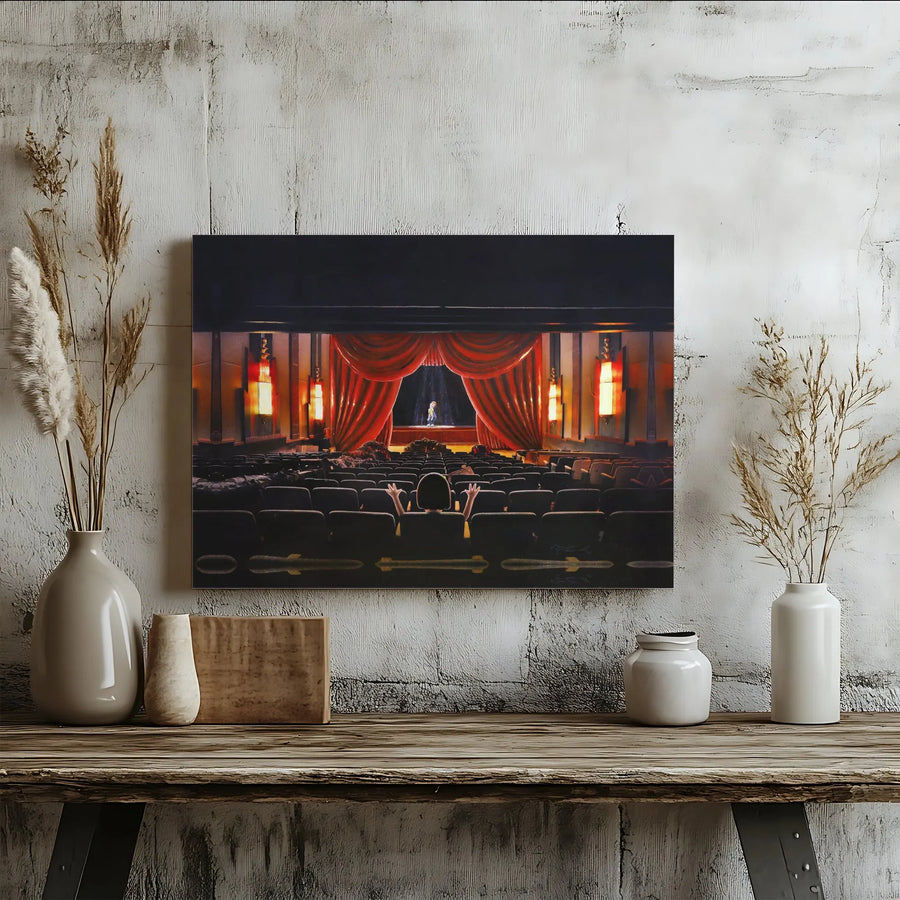 Theater Wall Art Canvas | Cinematic Performance Print | Premium Fade-Resistant Gallery Wrap | Gift for Movie Lovers and Stage Performers