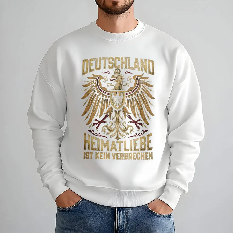 German Eagle Sweatshirt | Vintage Deutschland Adler Graphic | Premium Cotton Shirt | Patriotic Heimatliebe Gift for Germans