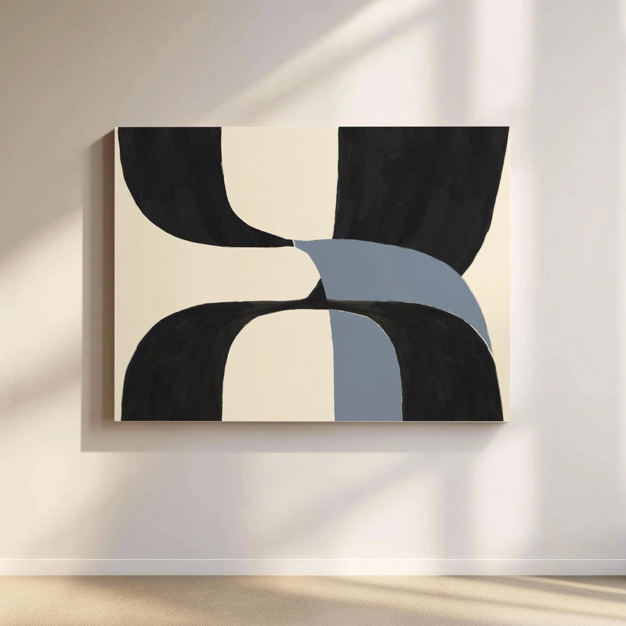 Modern Abstract Canvas Print | Bold Geometric Forms Wall Art | Premium Gallery Wrapped Canvas | Minimalist Home & Office Decor Gift