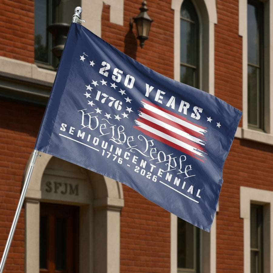 USA 250th Anniversary House Flag | 1776-2026 Semiquincentennial Decor | Premium UV-Resistant Polyester | Patriotic 250 Years Of Freedom Celebration Gift