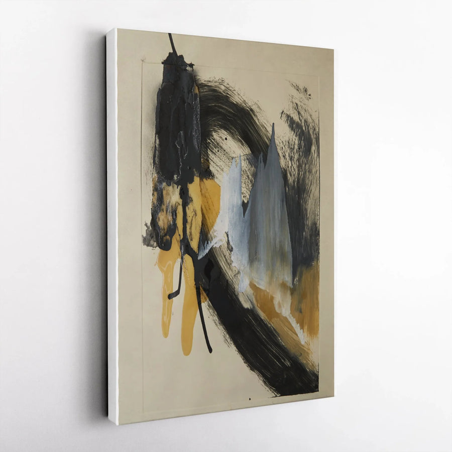 Abstract Canvas Wall Art | Bold Brushstroke Painting Print | Premium 1.25" Thick Gallery Wrap | Modern Minimalist Home & Office Decor