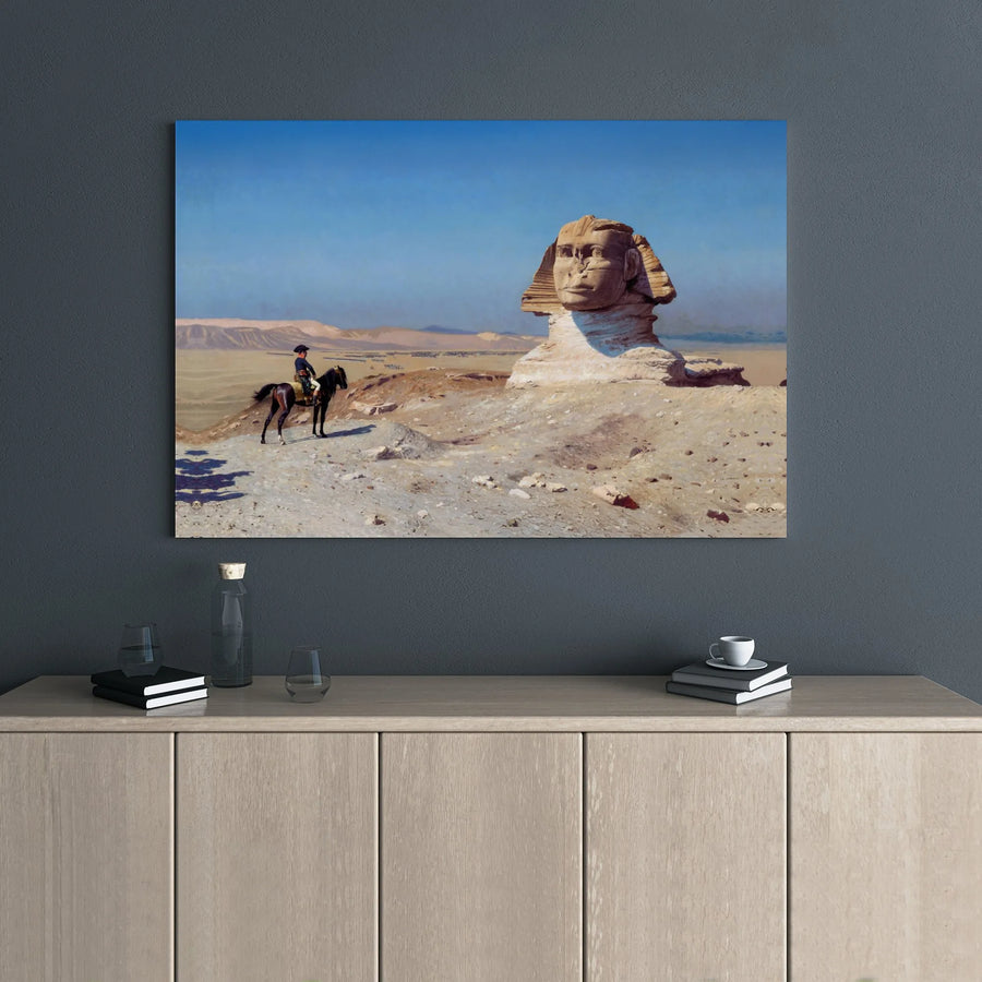 Bonaparte Before The Sphinx Canvas | Jean-Léon Gérôme Fine Art Reproduction | 1.25" Premium Gallery Wrap | Historic Egypt Wall Decor Gift